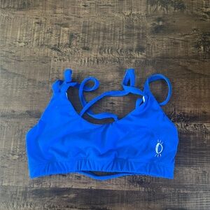 💙 Electric Blue Halo Sports Bra 💙 Size Small — strappy back !!
